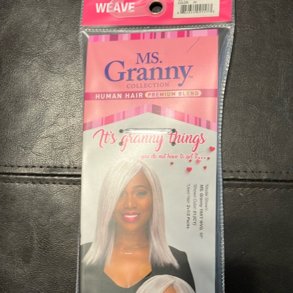 Yaki Ms Granny Human Hair Weave